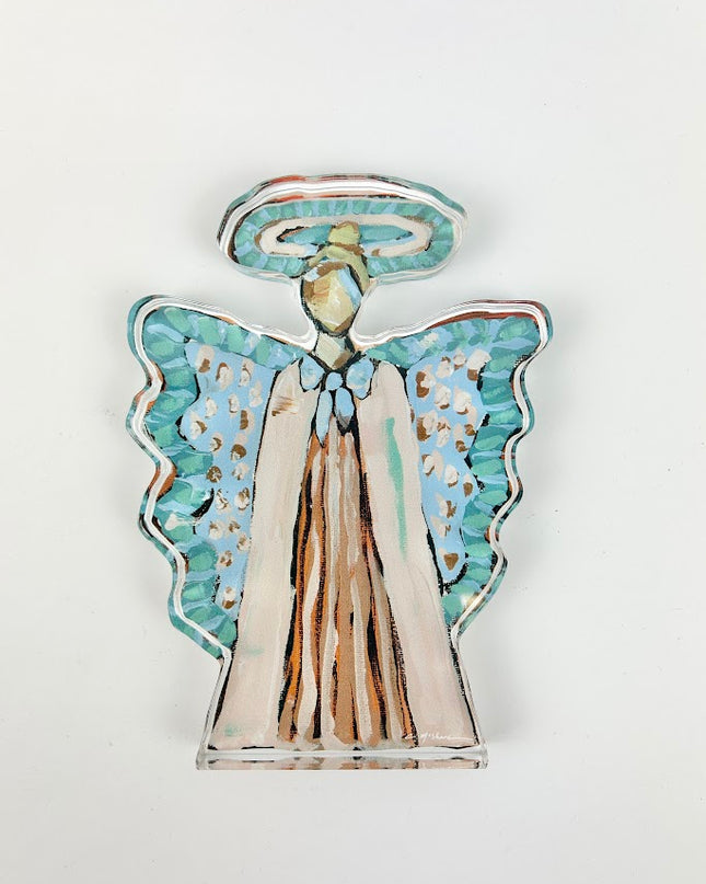 Heavenly Angel Blonde Acrylic Block Home Decor in  at Wrapsody