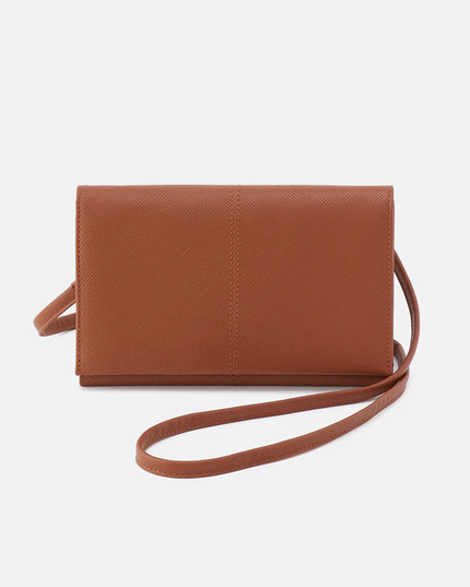 Hobo Essential Wallet Crossbody in Lion Saffiano Wallets in  at Wrapsody