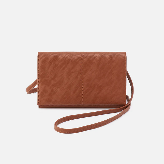 Hobo Essential Wallet Crossbody in Lion Saffiano Wallets in  at Wrapsody