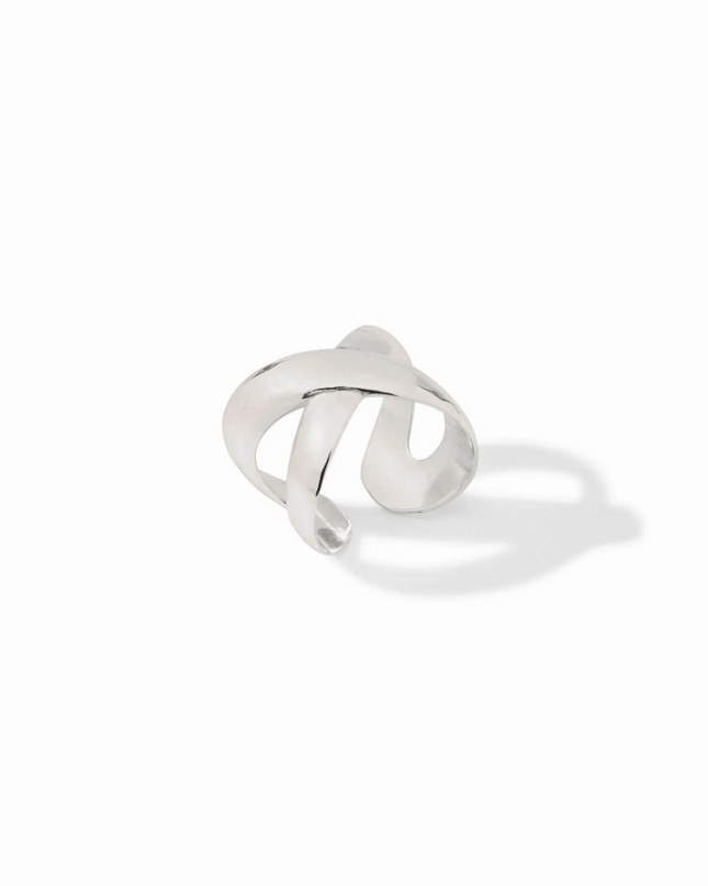 Julie Vos Catalina X Ring in Silver Rings in at Wrapsody