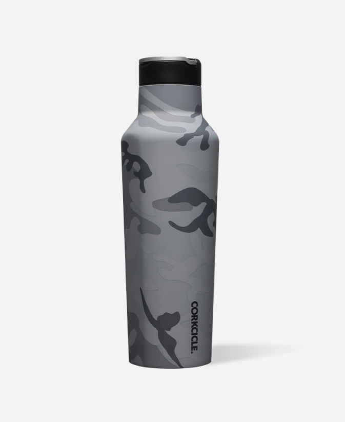 Corkcicle A Sport Canteen 20oz Drinkware in Grey Camo at Wrapsody