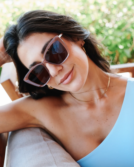 I-SEA Aloha Fox Dusty Rose Sunglasses