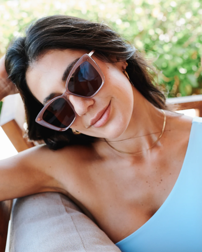 I-SEA Aloha Fox Dusty Rose Sunglasses