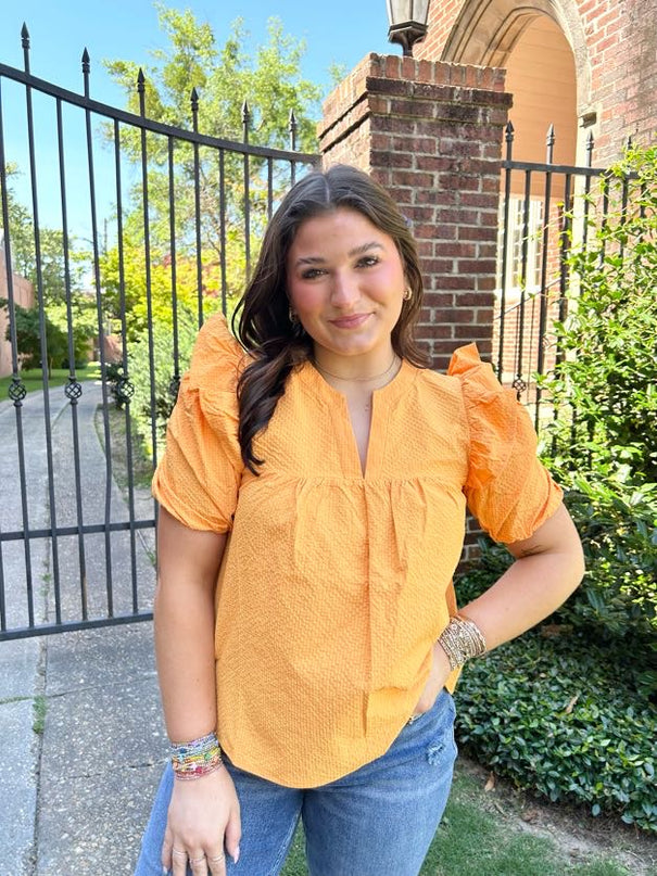 Creamsicle Dreams Blouse Tops in XS at Wrapsody