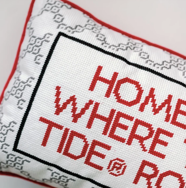 Alabama Needlepoint Pillow Pillows in at Wrapsody