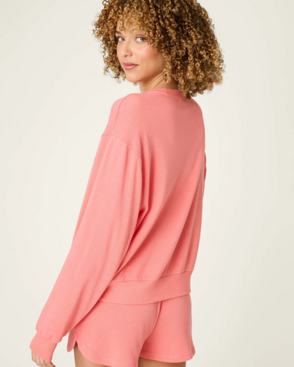 PJ Salvage Cocktails Please Sunset Rose Pullover Loungewear in at Wrapsody
