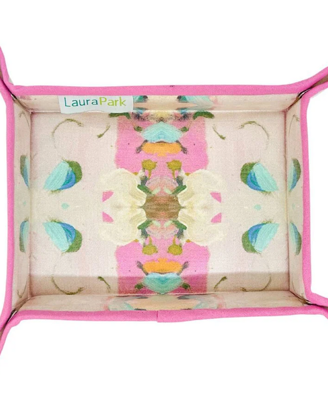 Laura Park Monet's Garden Pink Snap Tray