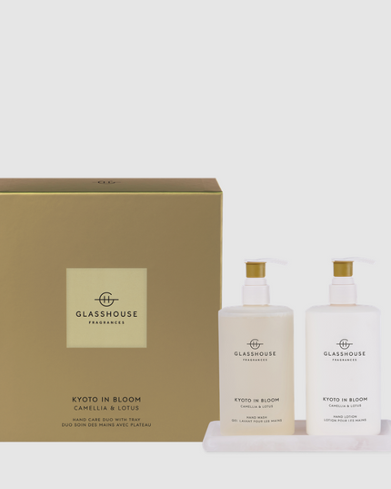 Glasshouse Hand Care Duo Set- Kyoto In Bloom Bath & Body in at Wrapsody