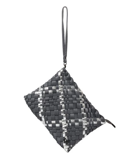 PreneLove London Large Woven - Charcoal & Metallic Totes in  at Wrapsody