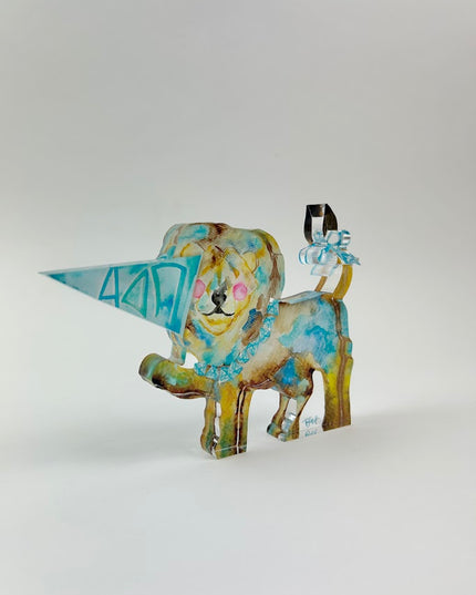 Sorority Acrylic Art Block Greek in Alpha Delta Pi at Wrapsody