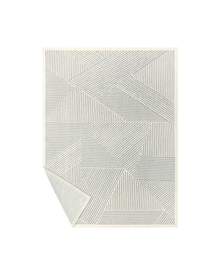 Barefoot Dreams Mixed Stripe Cream/Moonwater Throw Blankets & Throws in at Wrapsody