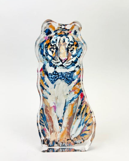 Auburn Tiger with Bowtie Acrylic Decor Home Decor in  at Wrapsody