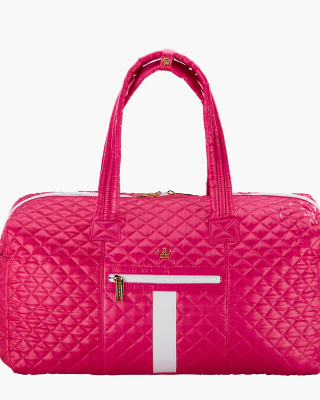 Oliver Thomas 24/7 Weekender Duffle Bright Rose Pink/White Stripe
