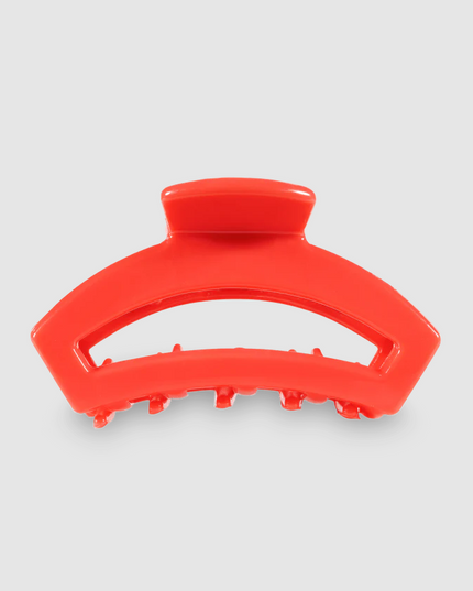 Teletie Open Clip Mini Hair Accessories in Coral at Wrapsody