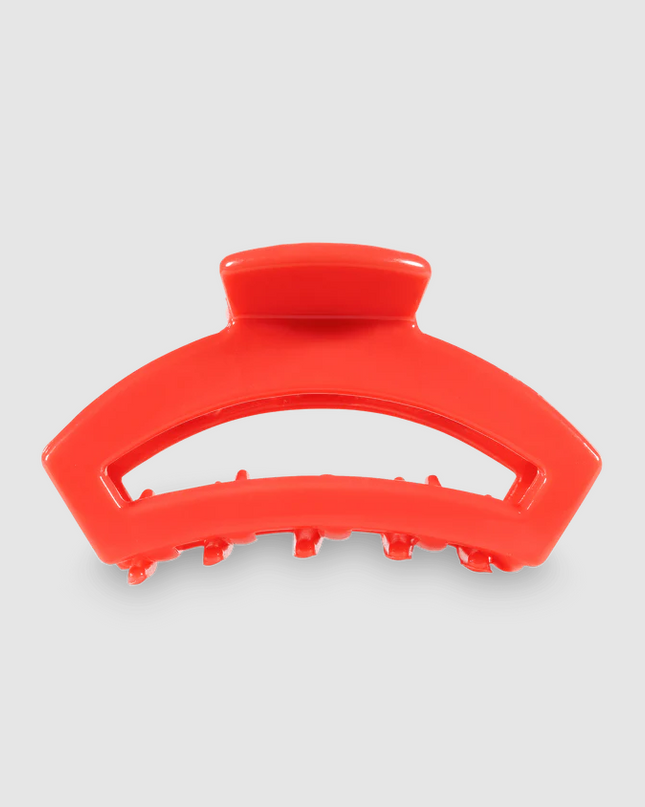 Teletie Open Clip Mini Hair Accessories in Coral at Wrapsody