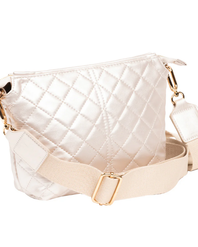 Scout Emily Quilted Champagne Handbags in at Wrapsody