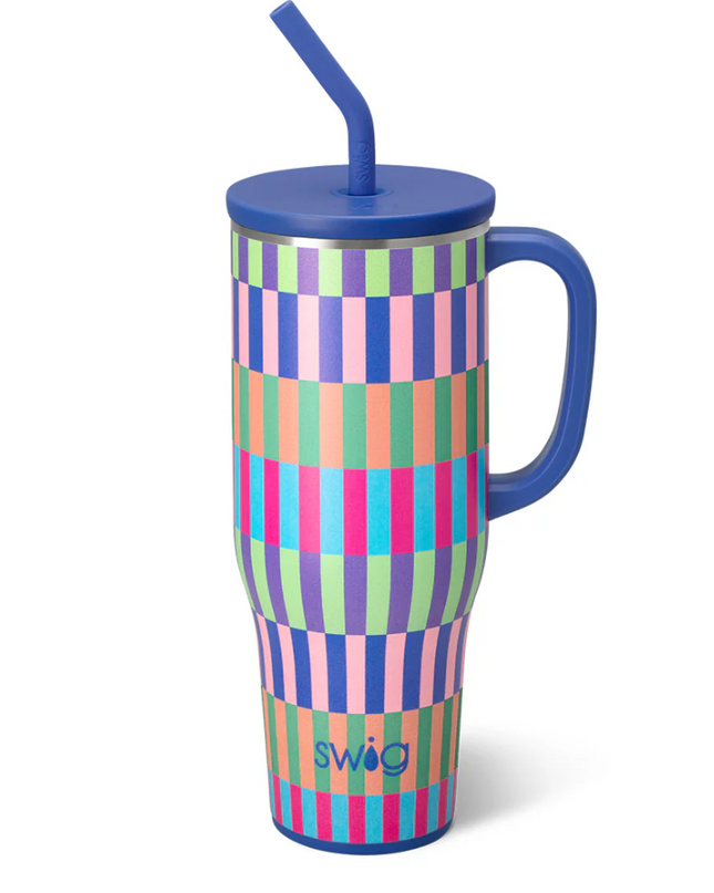Swig 40oz Mega Mug Brite Stripe Drinkware in at Wrapsody
