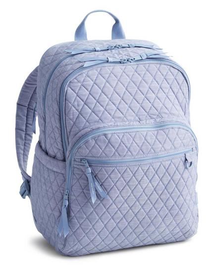 Vera Bradley Blue Chambray Large Bancroft Backpack