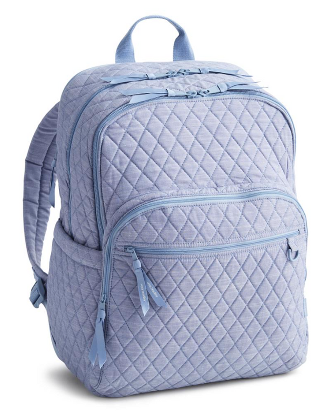 Vera Bradley Blue Chambray Large Bancroft Backpack