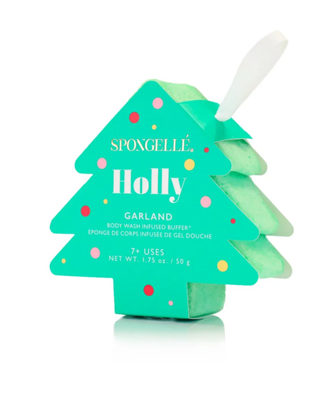 Spongelle Tree Sponge Holly Garland