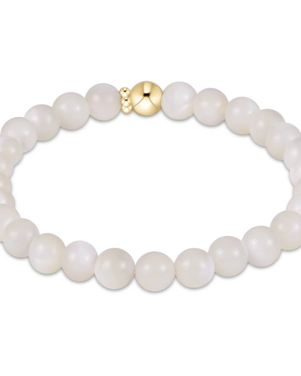 Enewton Classic Gemstone 6mm Bracelet Mother of Pearl