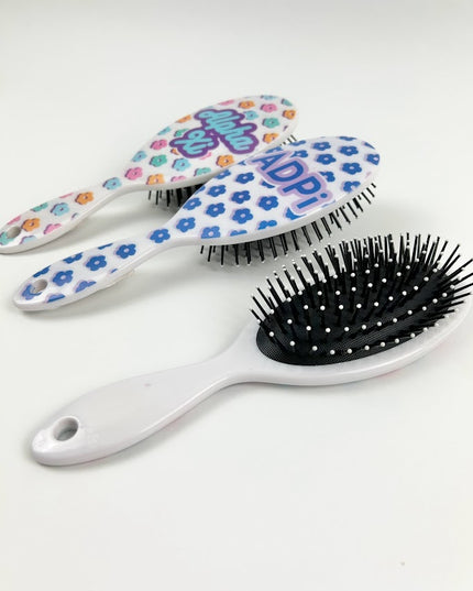 Sorority Daisy Hairbrush Greek in  at Wrapsody