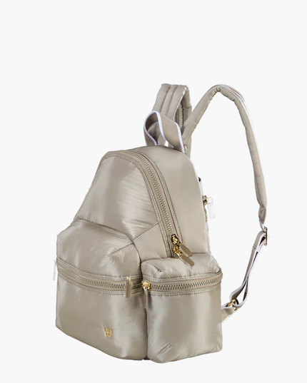 Oliver Thomas Mega Fluff Large Backpack - Dark Grey Taupe Backpacks in  at Wrapsody