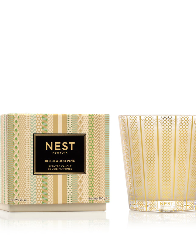 Nest 3-Wick Candle 21.1oz Candles in Birchwood Pine at Wrapsody
