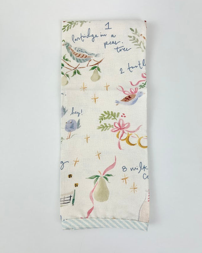 12 Days of Christmas Tea Towel Kitchen Towels in at Wrapsody