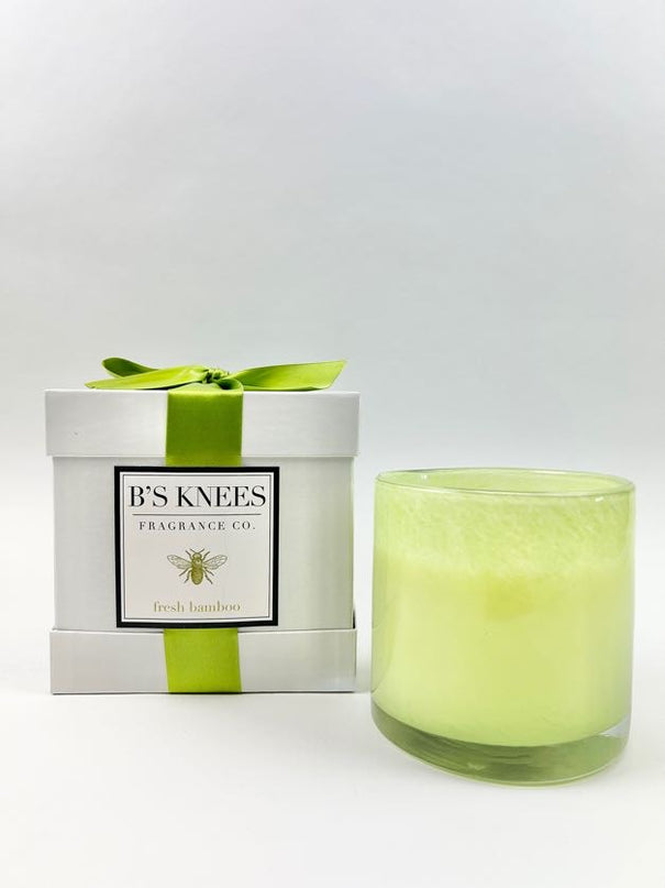 B's Knees 3-Wick Candle in Fresh Bamboo Candles in  at Wrapsody