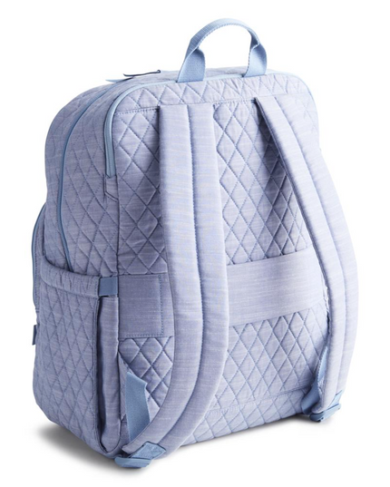 Vera Bradley Blue Chambray Large Bancroft Backpack