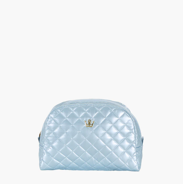 Oliver Thomas KST Cosmetic Large Sky Blue Metallic Travel Accessories in at Wrapsody