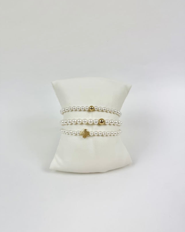 Enewton Signature Cross & Classic 4mm Bracelet Stack Bracelets in at Wrapsody