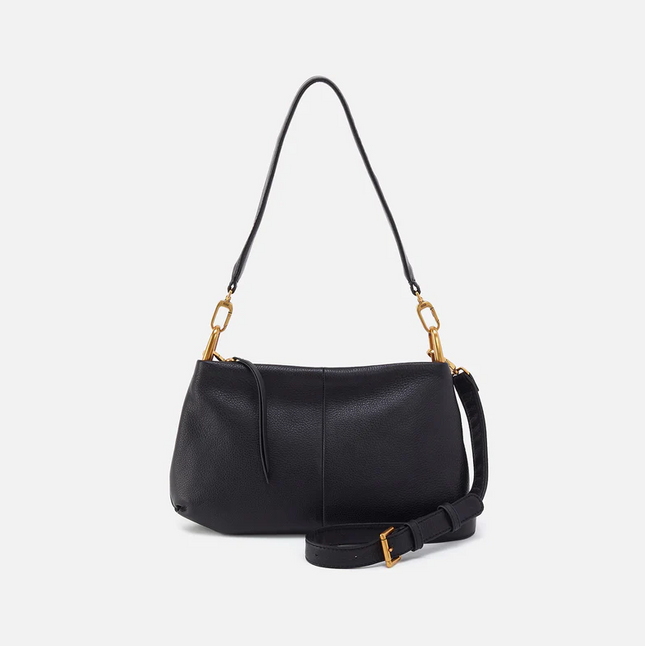 Hobo Vance Shoulder Crossbody in Black Handbags in  at Wrapsody