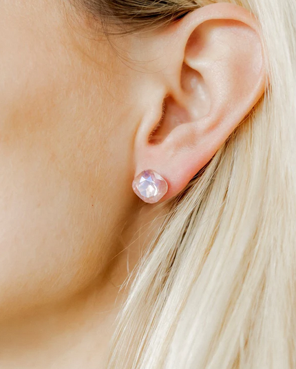 Lux Kit Baby Pink Stud Earrings