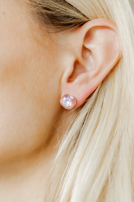 Lux Kit Baby Pink Stud Earrings