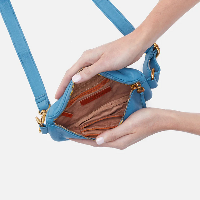 Hobo Fern Belt Bag in Dusty Blue Handbags in  at Wrapsody