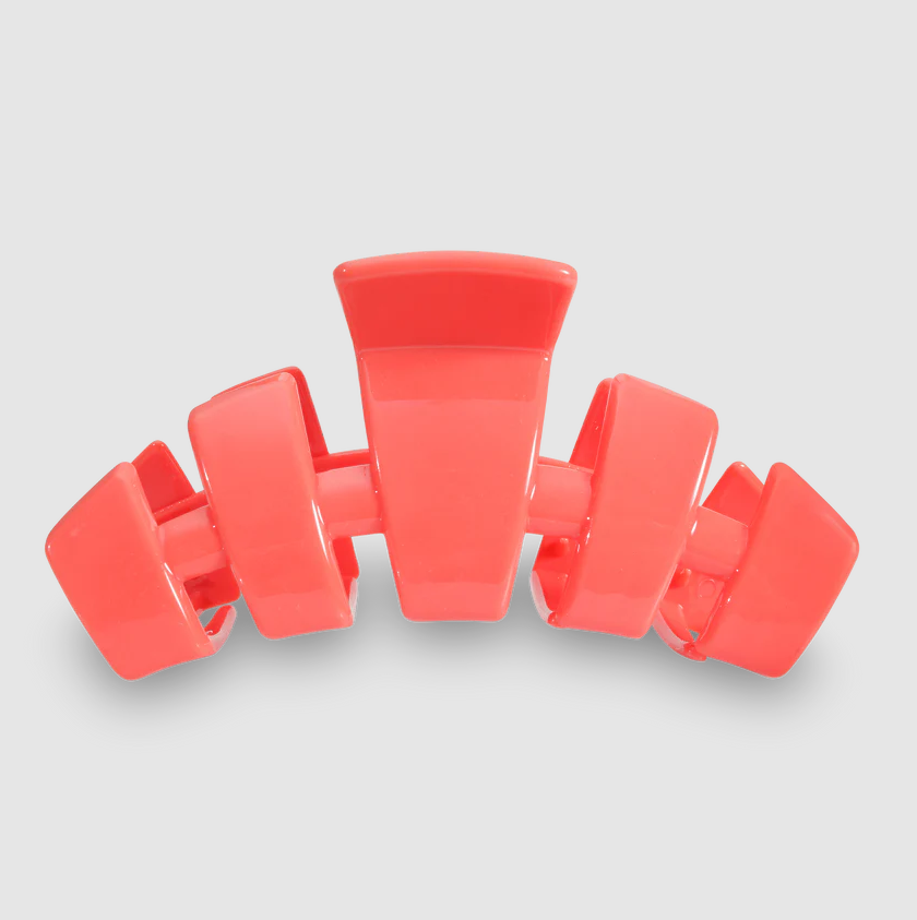 Teleties Large Clip Hair Accessories in Coral at Wrapsody