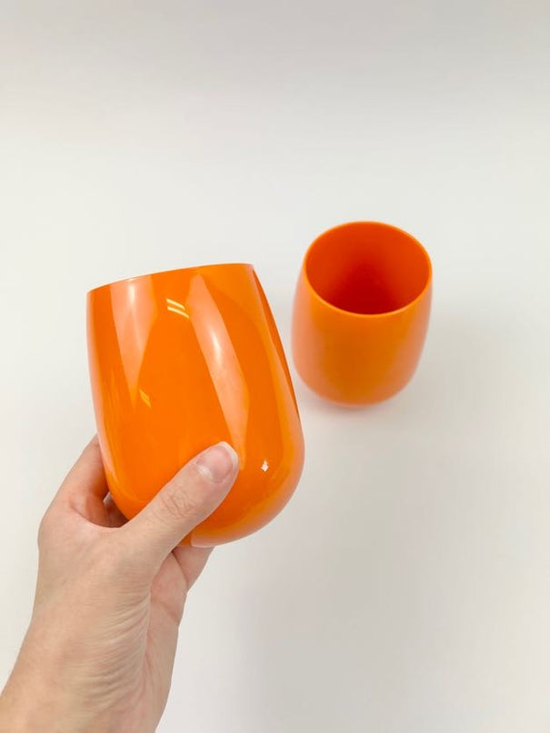 Unbreakable Wine Glass - Orange Drinkware in  at Wrapsody