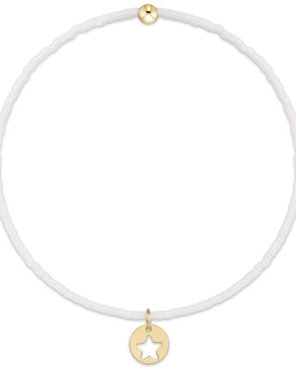 Enewton Hope Classic White Small Star Disc Bracelet Bracelets in at Wrapsody