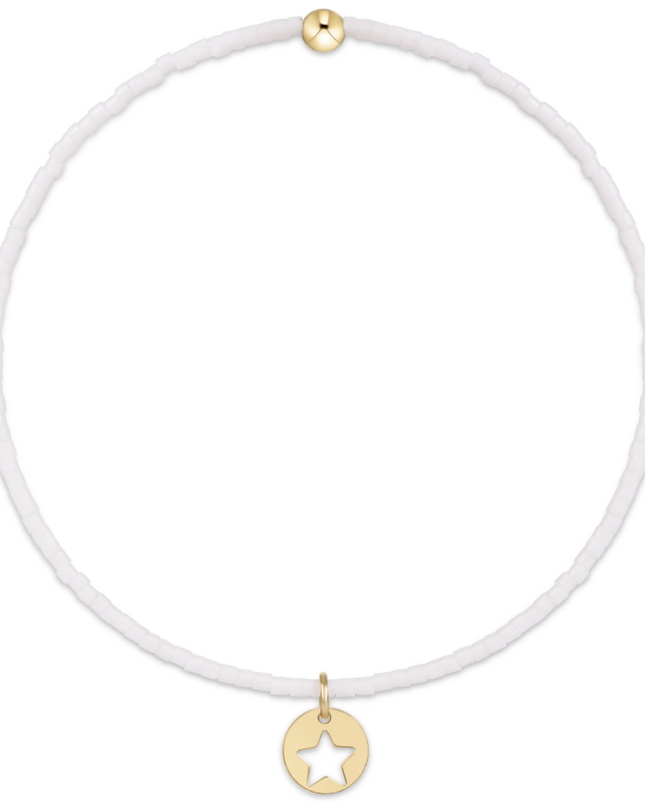 Enewton Hope Classic White Small Star Disc Bracelet Bracelets in at Wrapsody