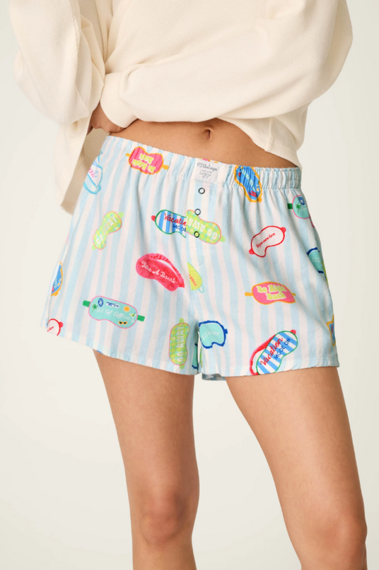 PJ Salvage Sleep Masks Breeze Shorts Loungewear in at Wrapsody