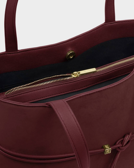 Lori Tote Bag in Bitter Burgundy
