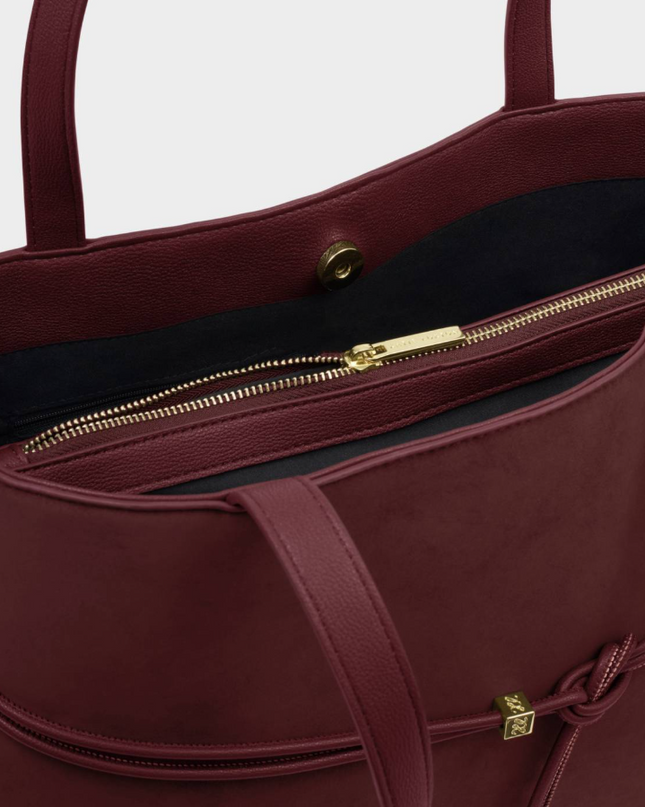 Lori Tote Bag in Bitter Burgundy Totes in at Wrapsody