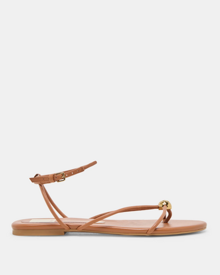 Kenley Leather Saddle Sandals Shoes in 6 at Wrapsody