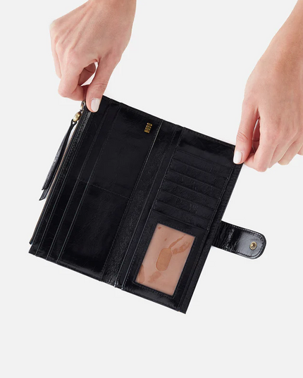 Hobo Max Continental in Black Wallets in  at Wrapsody