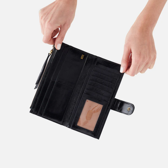 Hobo Max Continental in Black Wallets in  at Wrapsody