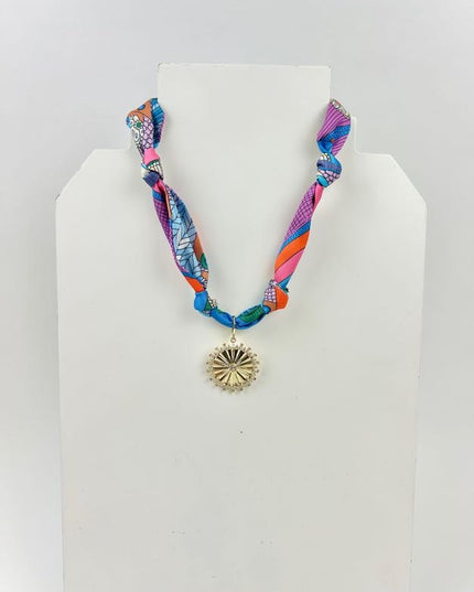 Cabo Medallion Scarf Necklace Necklaces in at Wrapsody