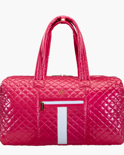 Oliver Thomas 24/7 Weekender Duffle Vivid Red Metallic Luggage in at Wrapsody