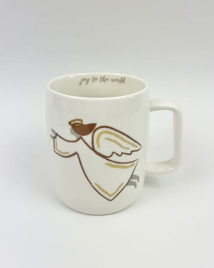 Joy Gold Mug Drinkware in  at Wrapsody